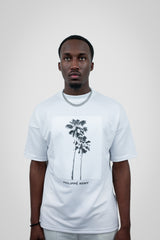 White High Collar Oversized T-Shirt