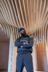 Black Nylon Tracksuit Top