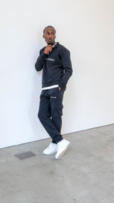 Vintage Black Cargo Joggers