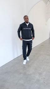 Vintage Black Quarter Zip Sweatshirt