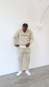 Beige Cargos Front Pockets