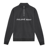 Vintage Black Quarter Zip Sweatshirt