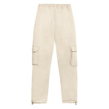 Beige Cargos Front Pockets