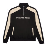Black & Beige Quarter Zip Sweatshirt