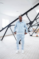 Baby Blue Cargo Joggers