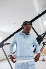 Baby Blue Quarter Zip Sweatshirt