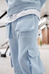 Baby Blue Cargo Joggers