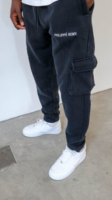 Vintage Black Cargo Joggers