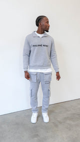 Grey Quarter Zip Sweatshirt