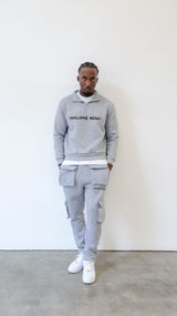 Grey Quarter Zip Sweatshirt
