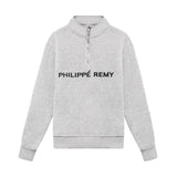 Grey Quarter Zip Sweatshirt