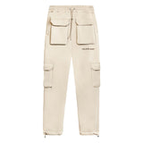 Beige Cargos Front Pockets
