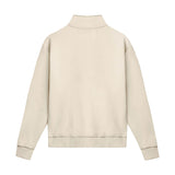 Beige Quarter Zip Sweatshirt